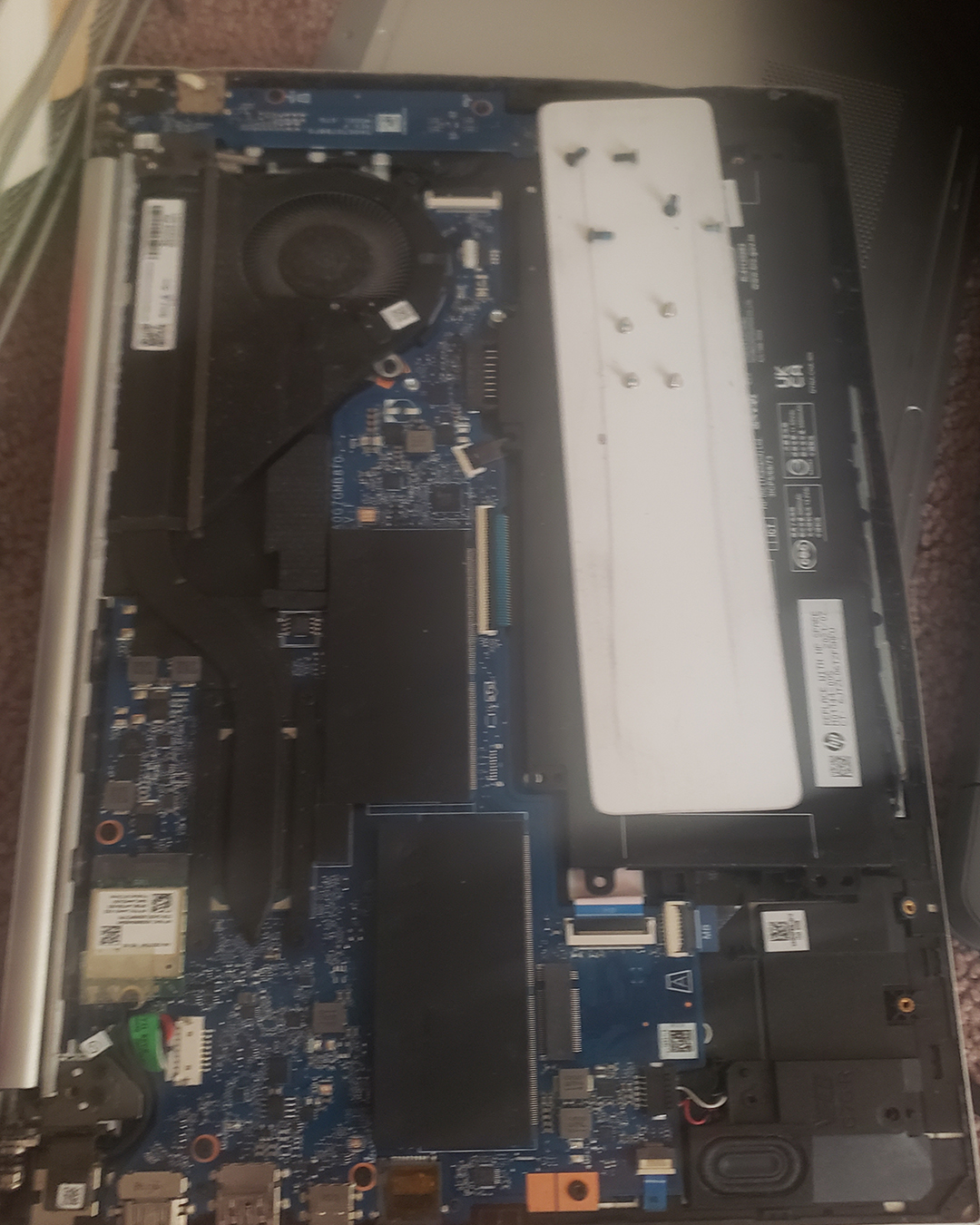 inside of laptop